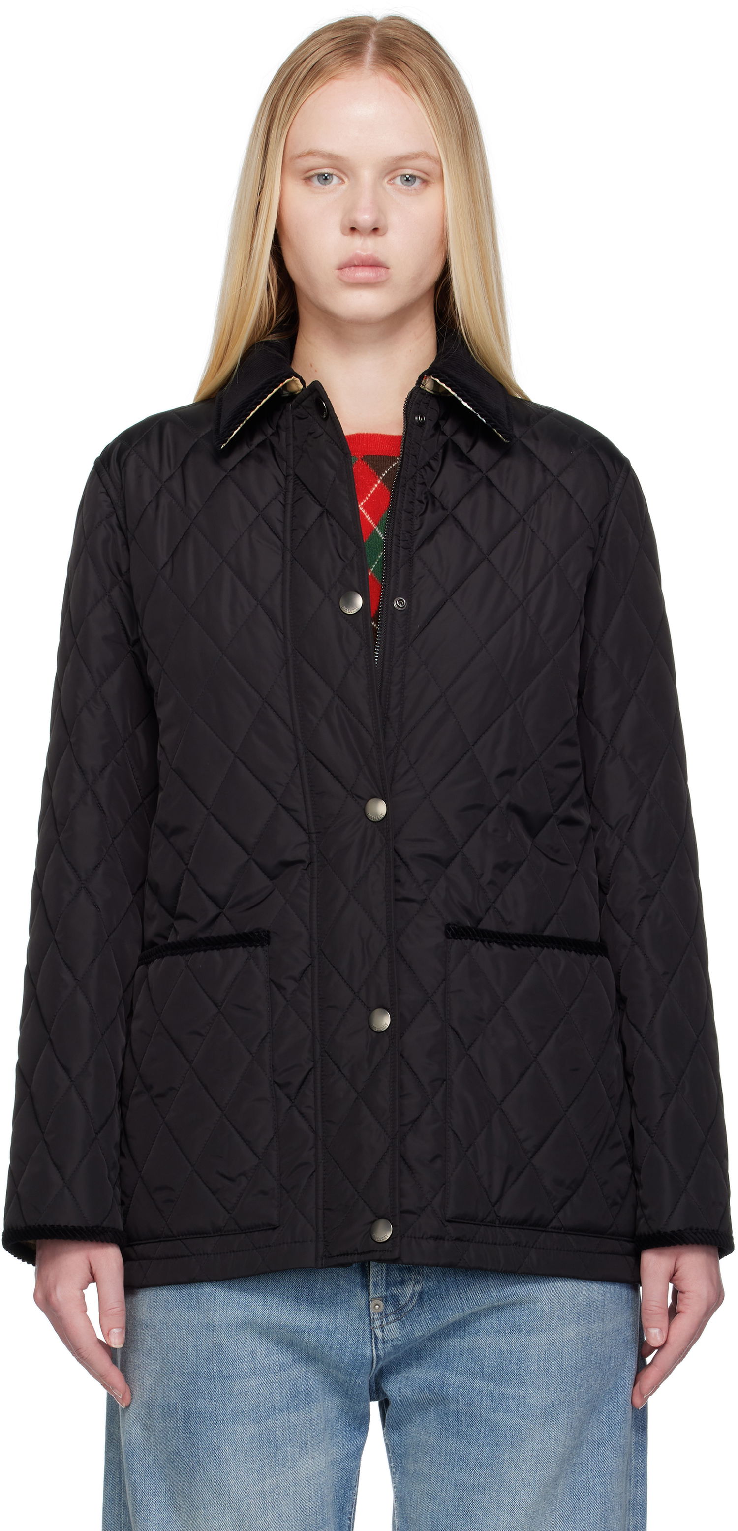Bunda Burberry Burberry Broadway Quilted Jacket Čierna | 8113824, 0
