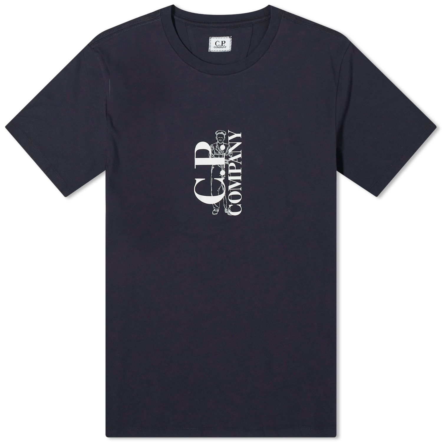 Tričko C.P. Company Sailor Logo T-Shirt Navy | 16CMTS139A-005100W-888, 0