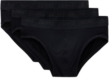 Nohavičky SKIMS SKIMS Stretch Briefs, Three-Pack Čierna | BO-BRF-5629M, 0