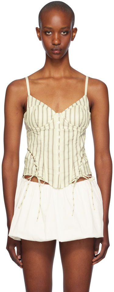 Tielko Miaou Miaou Christina Striped Corset Top Béžová | 7150SPSSTC, 0
