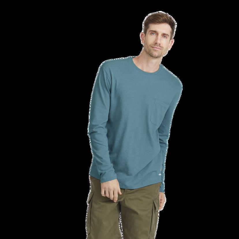 Dres Allbirds Merino Long Sleeve Tee Tyrkysová | A11200M