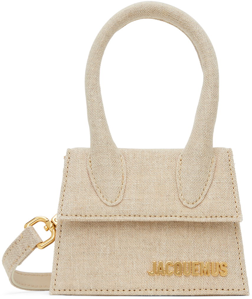 Batohy a tašky Jacquemus Beige Le Papier 'Le Chiquito' Clutch Béžová | 22H213BA001-3071, 0