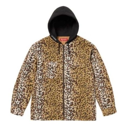 Bunda Supreme Fleece Zip-Up Hoodie Hnedá | SUP-FW23-185