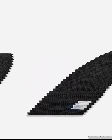 Kulicha visvim Ribbed Knit Wool Beanie with Text Label Čierna | 0125203003010 1, 1