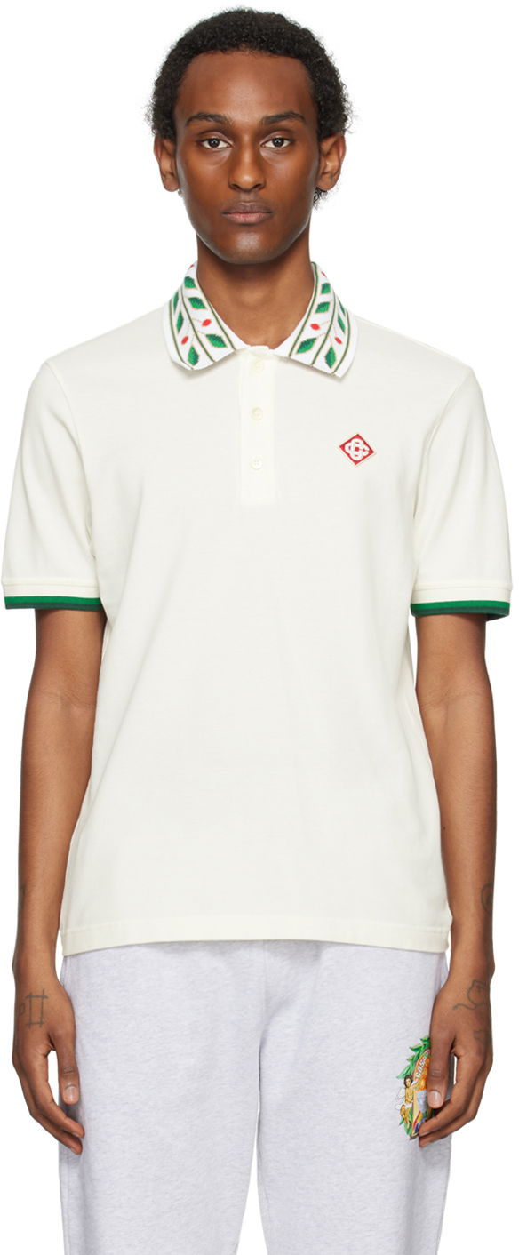Polo tričko Casablanca Laurel Polo Tee Biela | MPS24-JTP-002-01, 0