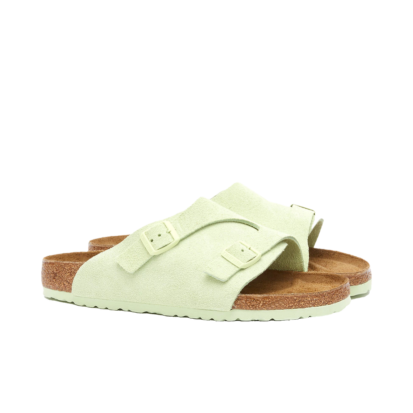 Tenisky a topánky Birkenstock Zürich Faded Lime Suede Zelené | 1026775