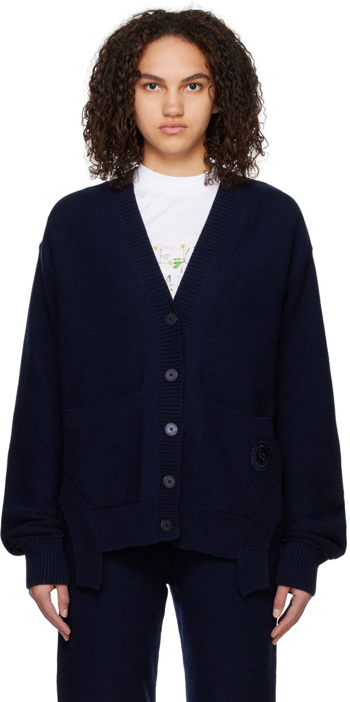 Sveter Stella McCartney Stella McCartney S-Wave Cardigan Navy | 6K03323S2382, 0