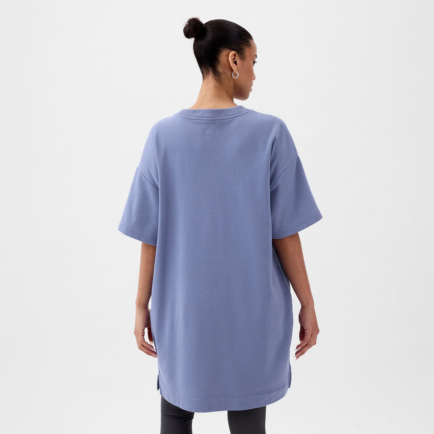 Šaty GAP Dresses French Terry Logo Dress Larkspur Modrá | 870986-02, 1