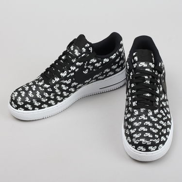 Tenisky a topánky Nike Air Force 1 Low '07 ''All Over Logo Black'' QS Čierna | AH8462-001, 2