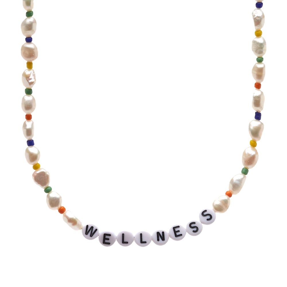 Náhrdelník Sporty & Rich Wellness Pearl & Bead Necklace Žltá | AC491-PE, 0