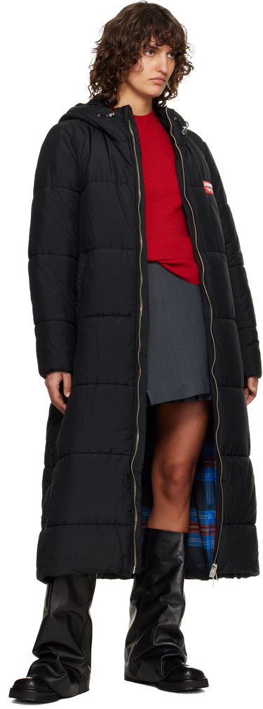 Prešívaná bunda Charles Jeffrey Loverboy Charles Jeffrey LOVERBOY Long Bunny Hooded Puffer Coat Čierna | 52010201, 3