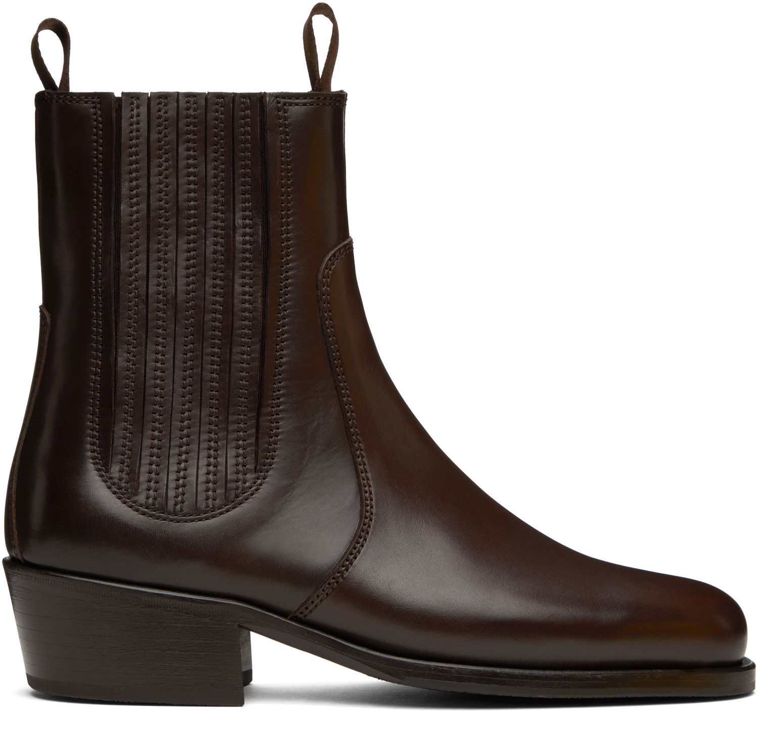 Oblečenie LEMAIRE Lemaire Leather Chelsea Boots Hnedá | FO0149 LL0106, 0