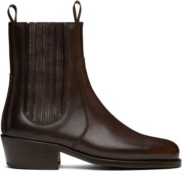 Oblečenie LEMAIRE Lemaire Leather Chelsea Boots Hnedá | FO0149 LL0106, 0
