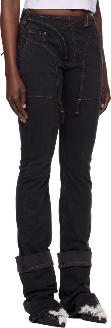 Džínsy Ottolinger Ottolinger Open Back Denim Jeans Čierna | 2217080211, 1