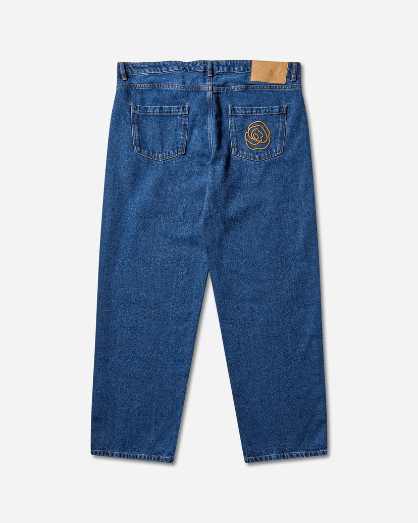 Džínsy OpéraSPORT Rose Straight Denim Pants Modrá | K1FW25  5