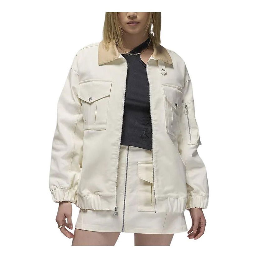 Bomber bunda Jordan Renegade Bomber Jacket Biela | FN5675-133
