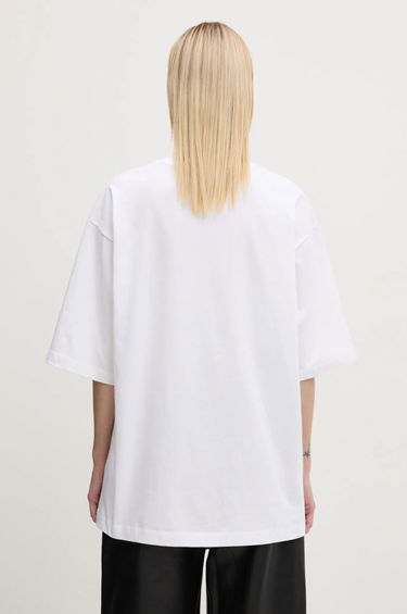 Tričko Filling Pieces Filling Pieces Boxy Embroidered T-Shirt Biela | 74413791901, 5