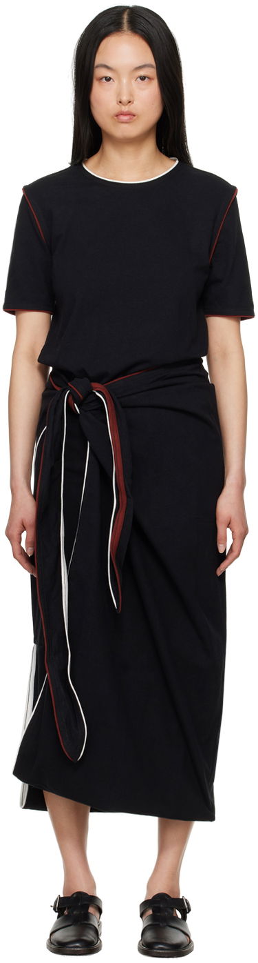 Šaty LEMAIRE Lemaire Wrap Midi Dress Čierna | DR1044 LJ1010, 0