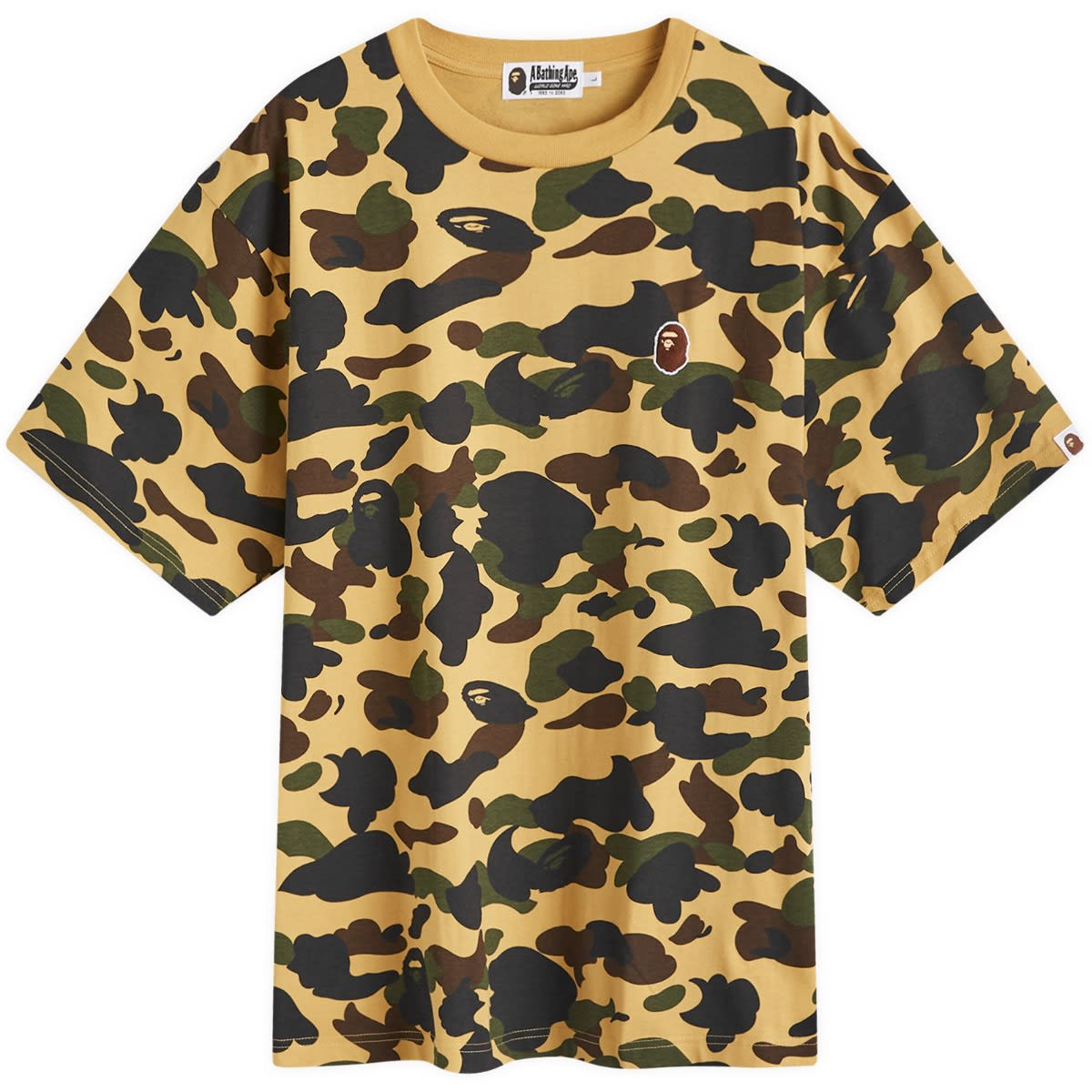 Tričko BAPE A Bathing Ape 1st Camo One Point T-Shirt Žltá | 001CSK301006M-YLW, 0