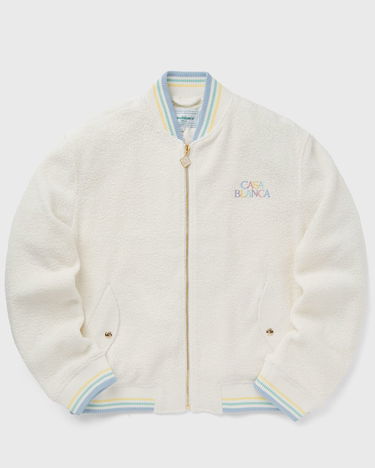 Bomber bunda Casablanca MAISON PASTELLE EMBROIDERED BOMBER JACKET Béžová | MPF24-OT-102-01, 0