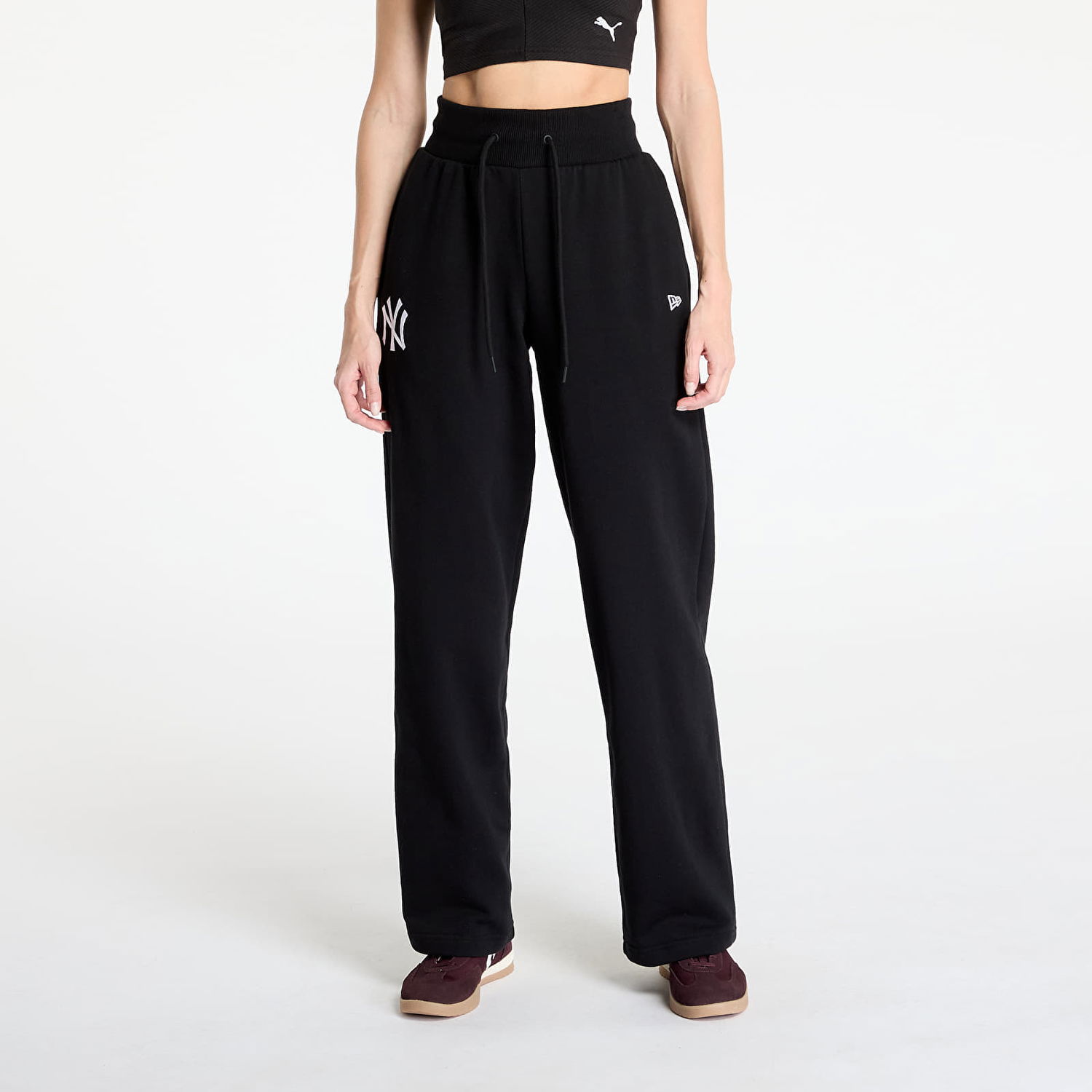 Tepláky New Era New Era MLB League Essential Straight Jogger New York Yankees Sweatpants Čierna | 60596487, 0