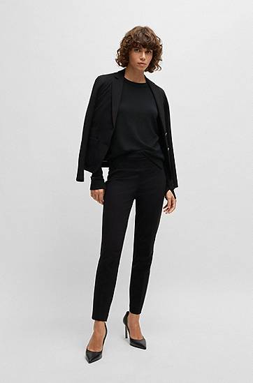 Sveter BOSS BOSS Merino Wool Crew-Neck Sweater Čierna | 50492551, 1