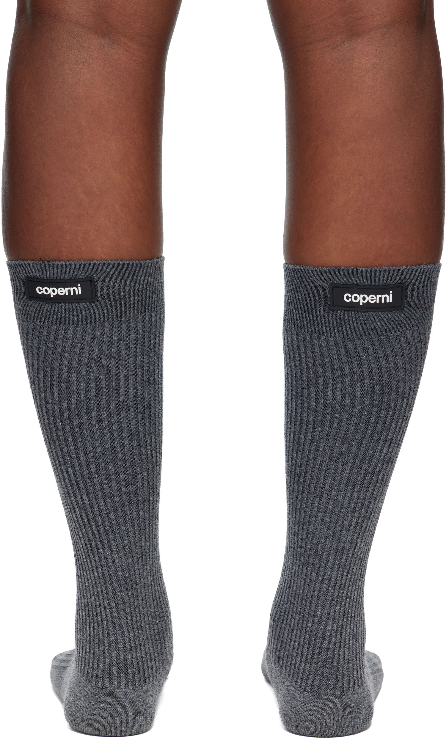 Ponožky Coperni Ribbed Knit Socks Šedá | COPSA15F5087, 1