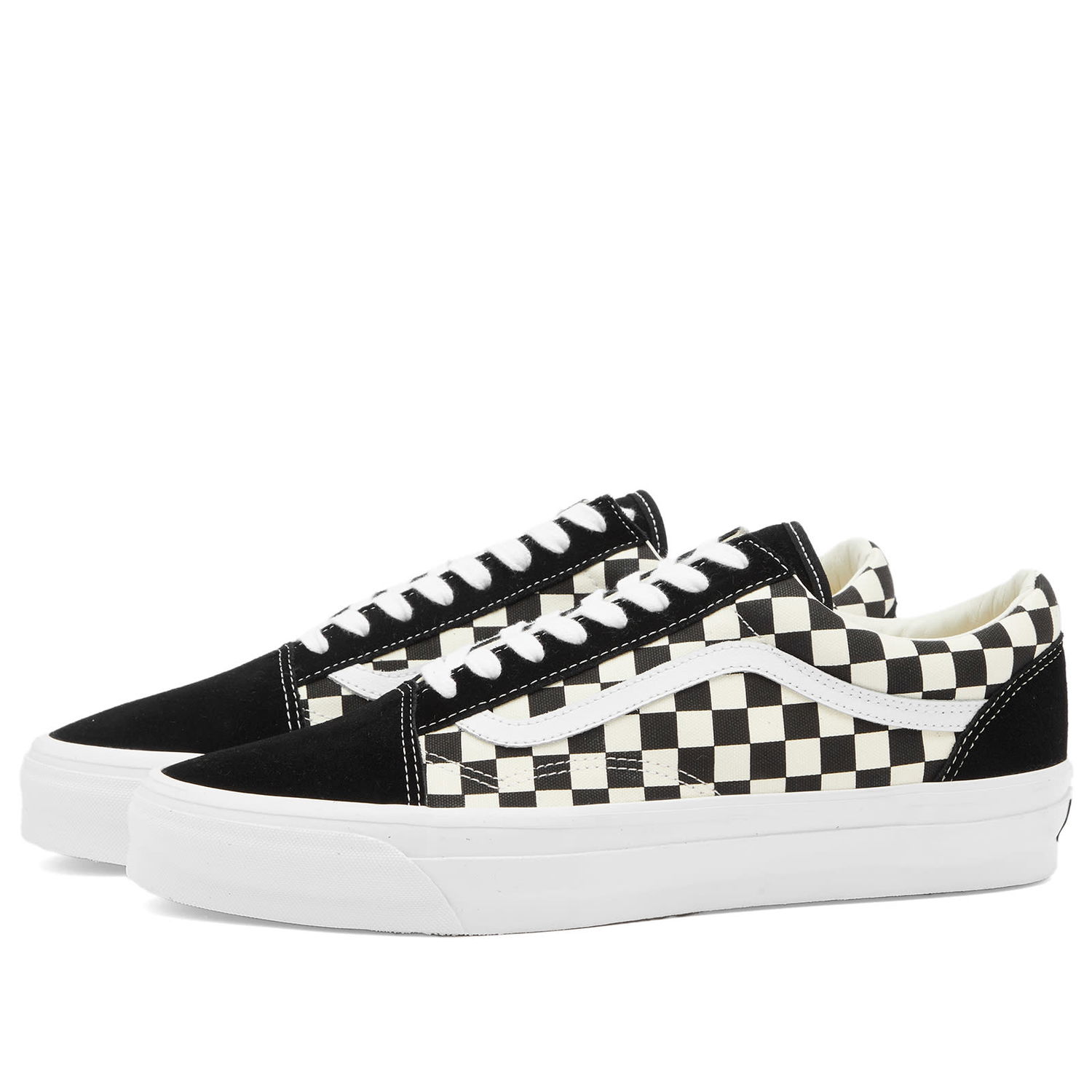 Tenisky a topánky Vans Men's Old Skool 36 Sneakers in Lx Checkerboard Black/Off White, Size UK 10 | END. Clothing Čierna | VN000CQD2BO, 0