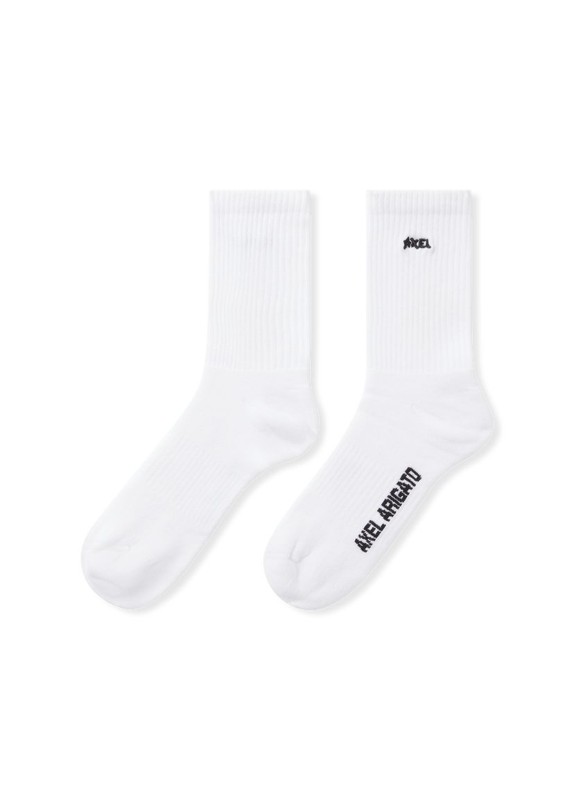 Ponožky AXEL ARIGATO Ribbed Logo Socks Biela | X3957004