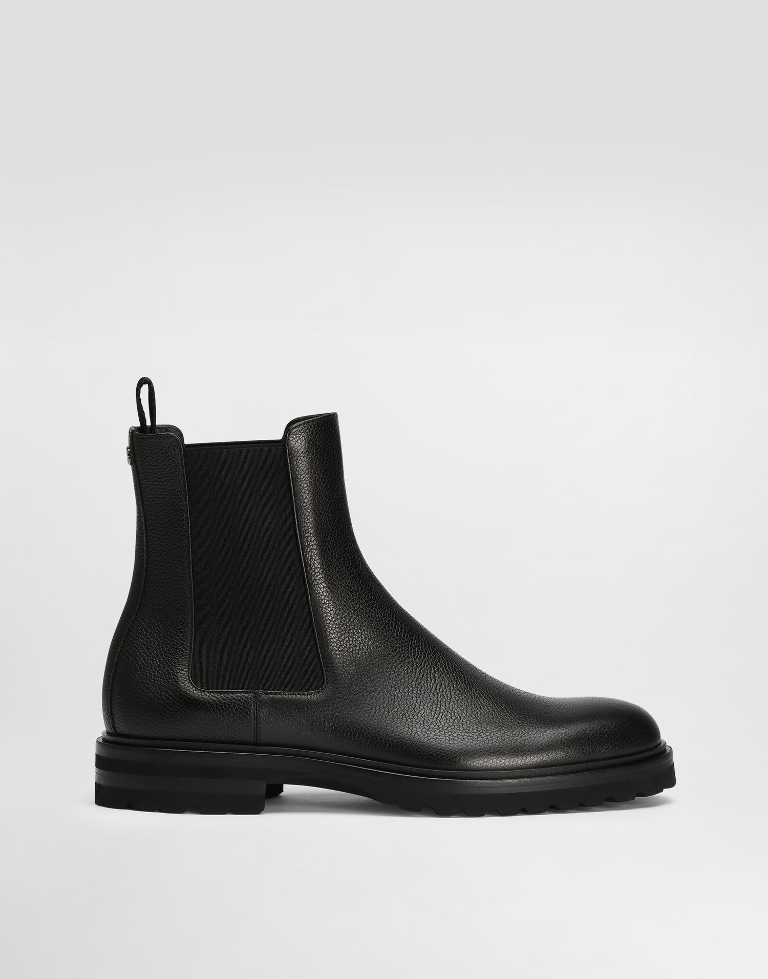 Doplnky Dolce & Gabbana Dolce & Gabbana Grainy Calfskin Chelsea Boots Čierna | A60606A9P4580999, 0