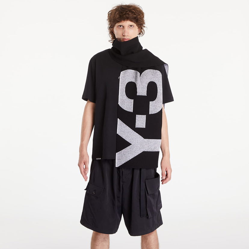 Šál Y-3 Logo Scarf Black Universal Čierna | JN8468