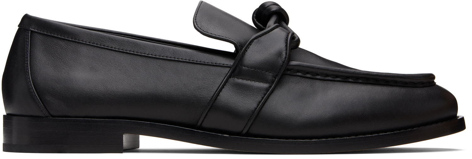 Tenisky a topánky Bottega Veneta Bottega Veneta Astaire Knotted Leather Loafers Čierna | 796445V5DZ01000, 0