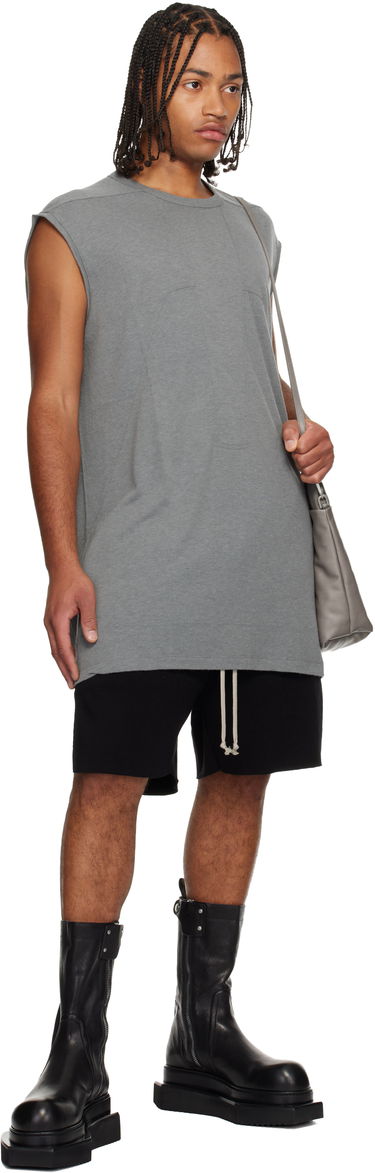 Tielko Rick Owens Concordians Splintered Tarp Paneled Sleeveless T-shirt Šedá | RU02E1168 JR, 3