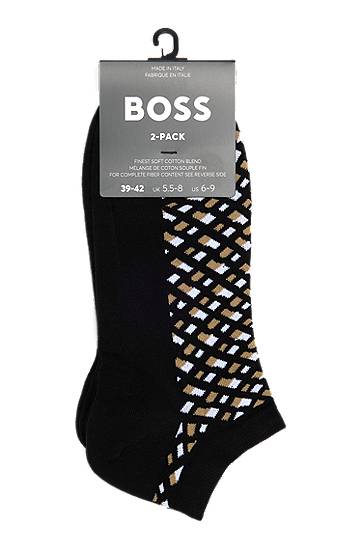 Ponožky BOSS Two-Pack of BOSS Cotton Blend Ankle Socks undefined | 50524521, 1