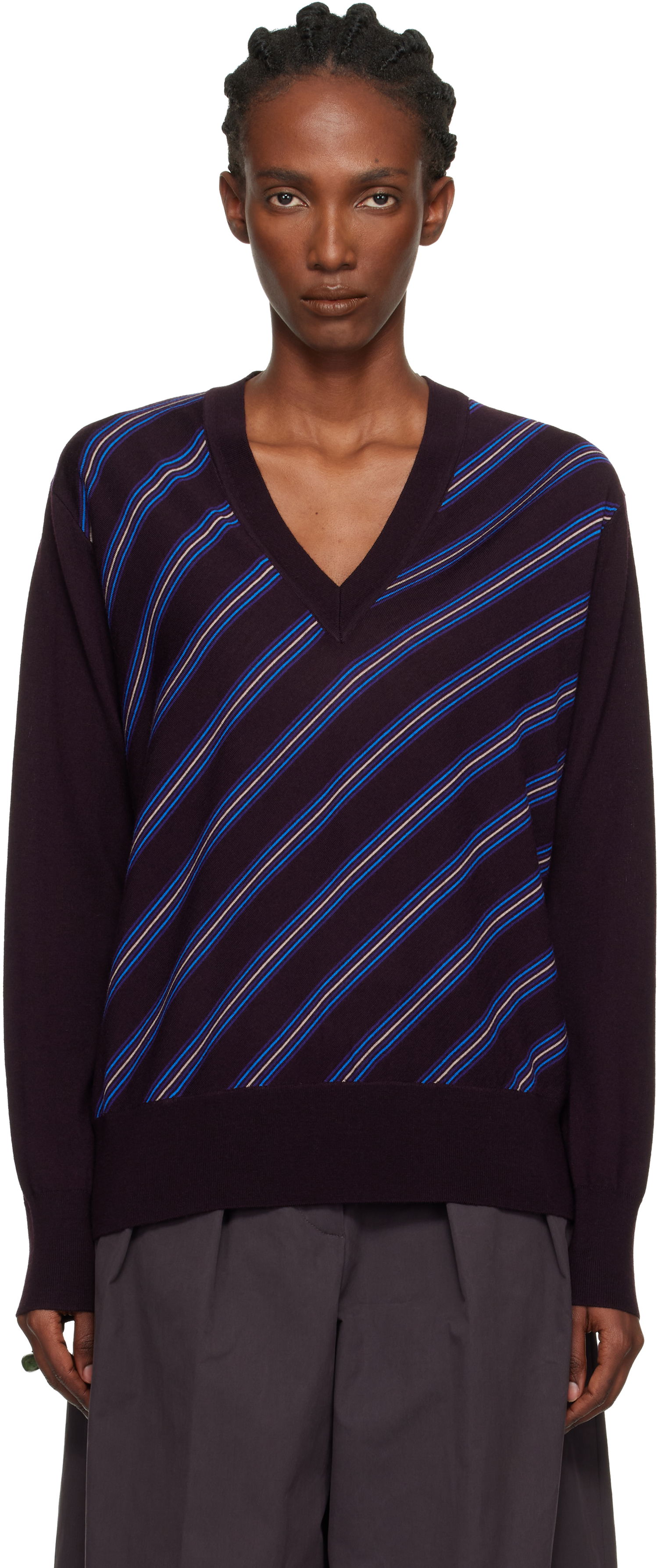 Sveter Dries Van Noten Dries Van Noten Striped Wool Sweater Rôznofarebný | 252-011206-2700, 0