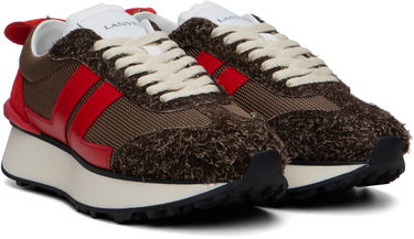 Tenisky a topánky LANVIN Brown & Red Bumpr Mesh Sneakers Hnedá | FU-SKBUMP-MESH-H25, 3