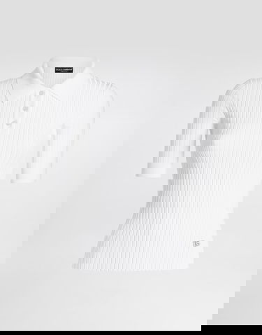 Polo tričko Dolce & Gabbana Dolce & Gabbana Viscose Knit Polo Shirt Biela | FXZ29TJFMZYW0800, 0