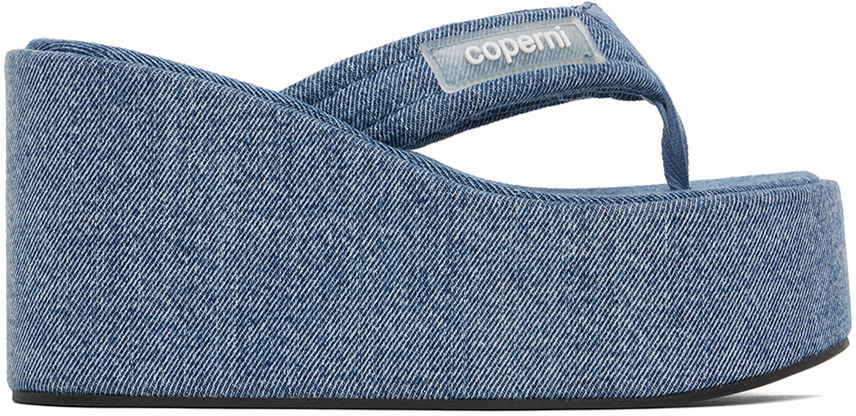 Šortky Coperni Coperni Wedge Denim Sandals Modrá | COPSH09202, 0