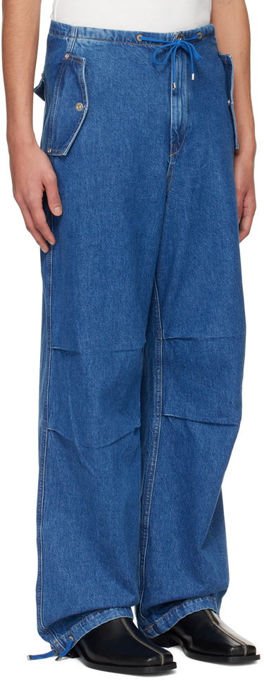 Džínsy Dion Lee Relaxed Fit Drawstring Jeans Modrá | C2174PS24, 1