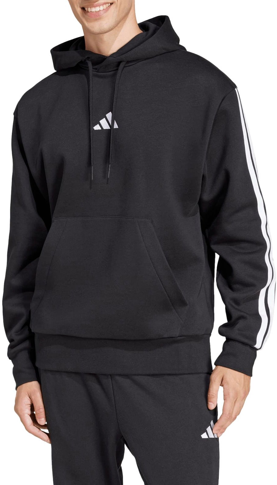 Mikina adidas Performance Sportswear 3 Stripes Hoodie Čierna | je6297, 1