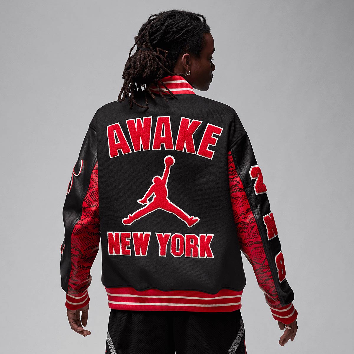 Bunda Jordan AWAKE x VARSITY JACKET Čierna | FQ5439-657, 0