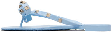 Tenisky a topánky Valentino Garavani Rockstud Rubber Sandals with Bow Modrá | 7W2S0552PVS, 2