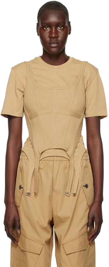Tielko Dion Lee Combat Corset Tank Top Béžová | C3095R23, 0
