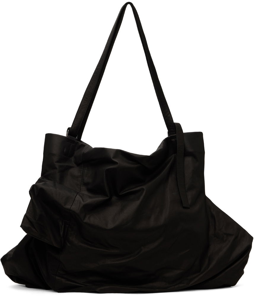 Tote bag Yohji Yamamoto Unevenness Leather Tote Bag Čierna | DA-I72-798, 0