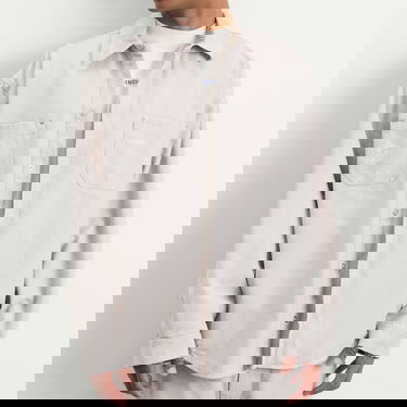 Košeľa Balenciaga Heavy Cotton Workwear Overshirt, Size Large Biela | 839085-TRP15-1400, 5