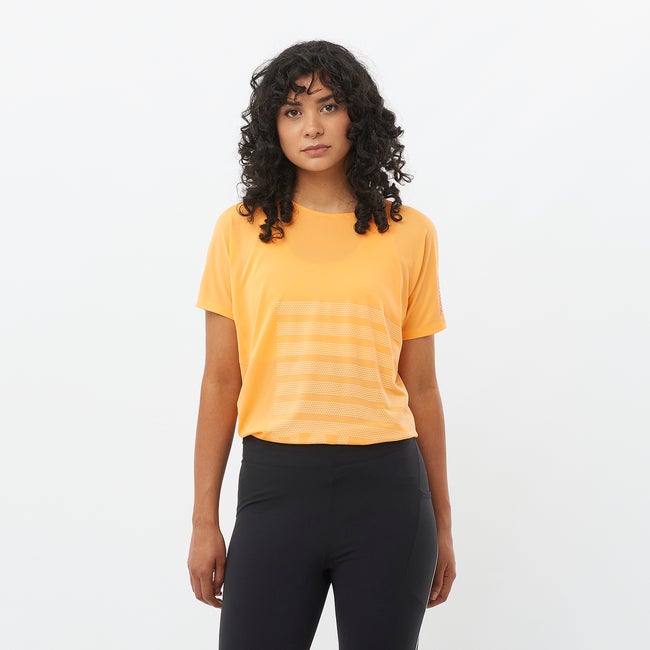 Tričko Salomon Aero Graphic T-Shirt Oranžová | LC2696800, 0
