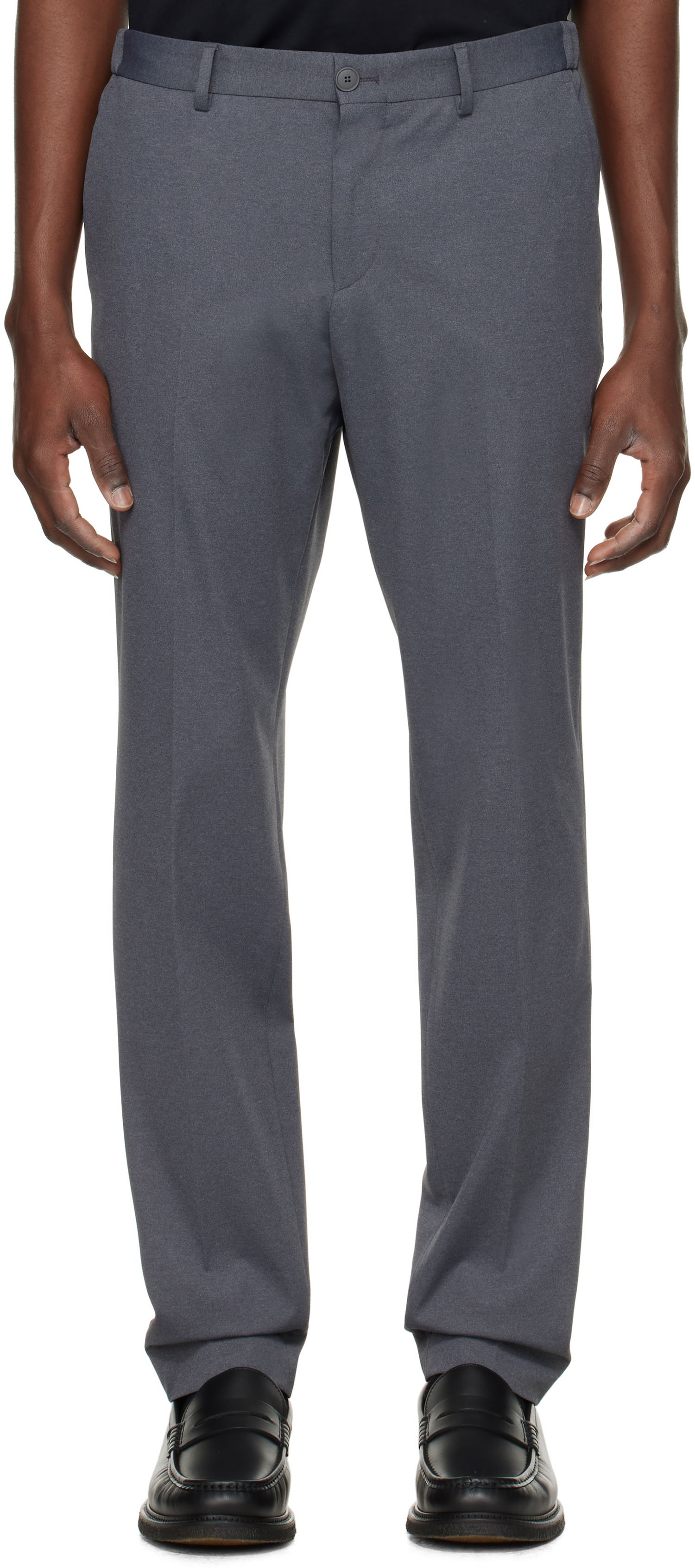 Nohavice BOSS BOSS Slim-Fit Trousers Šedá | 50535048, 0