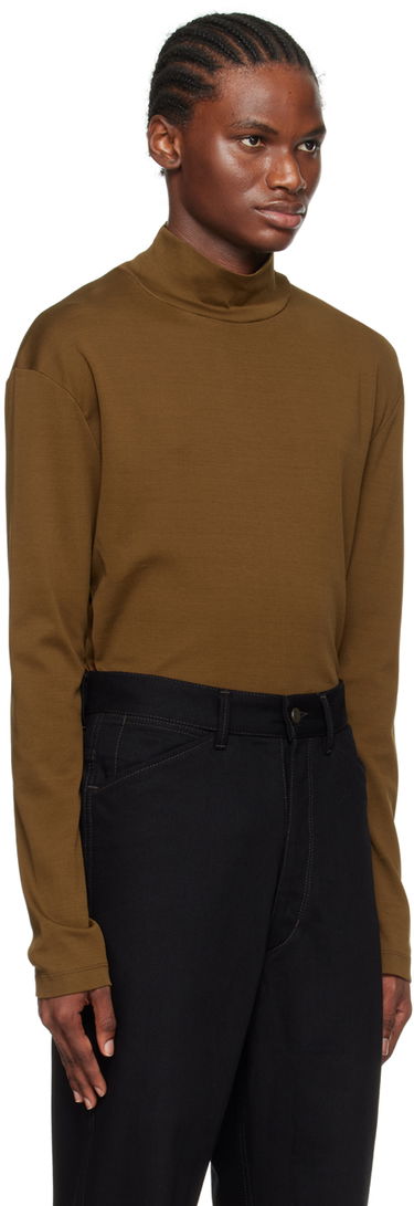 Sveter LEMAIRE Lemaire Ribbed Turtleneck Longsleeve Hnedá | TO1130 LJ060, 1