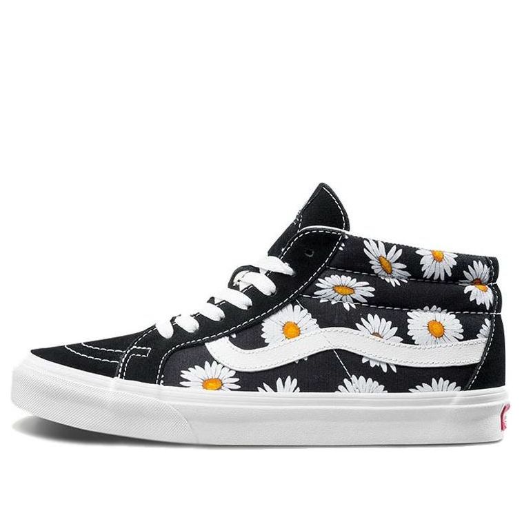 Tenisky a topánky Vans SK8-Mid Flower Pattern Čierna | VN0A391FTOZ