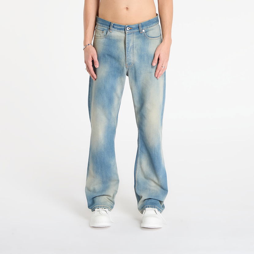 Džínsy Off-White Diag Raw Patch 90S Skate Jean Modrá | OMYA18WF25DEN0034141